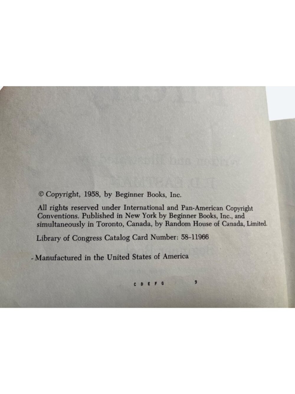 Sam And The Firefly P.D. Eastman 1958 Beginner Books Hardcover Book Club Edition - Picture 11 of 16